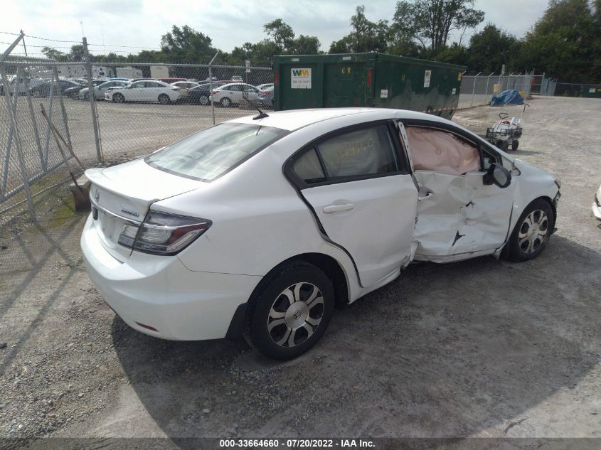 2015 HONDA CIVIC HYBRID 19XFB4F30FE000271