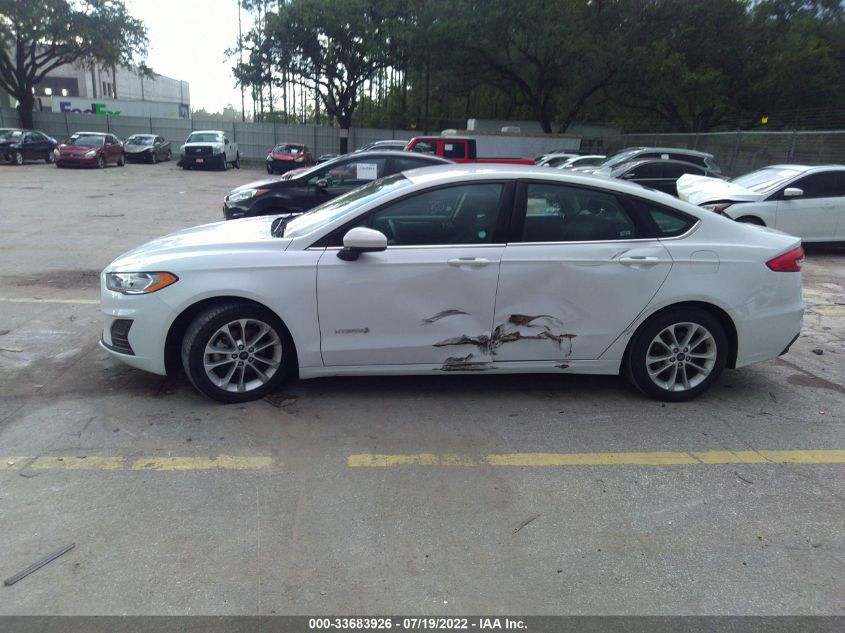 2019 FORD FUSION HYBRID SE 3FA6P0LU8KR257436
