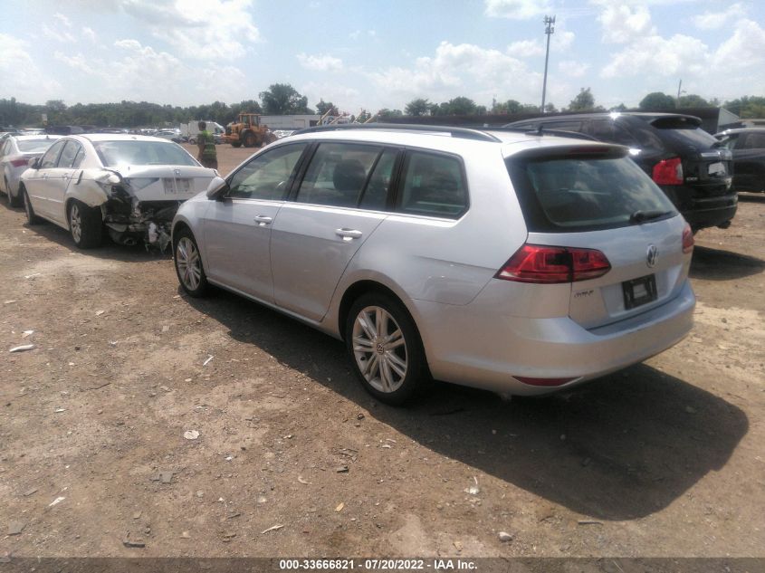 2015 VOLKSWAGEN GOLF SPORTWAGEN TDI SE 3VWCA7AU3FM506896