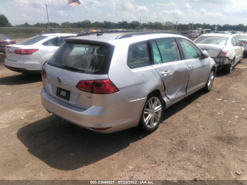 2015 VOLKSWAGEN GOLF SPORTWAGEN TDI SE 3VWCA7AU3FM506896