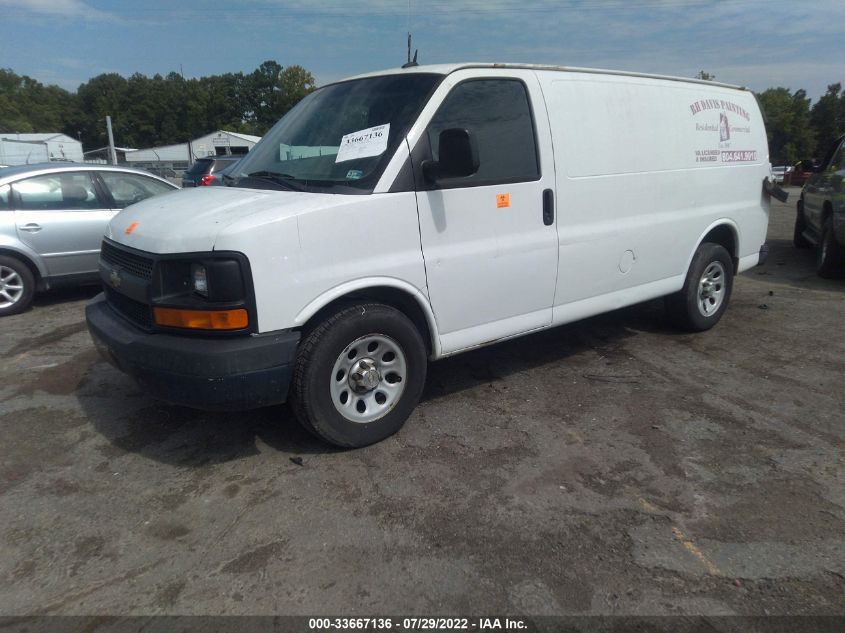 2014 CHEVROLET EXPRESS CARGO VAN 1GCSGAFX4E1109724