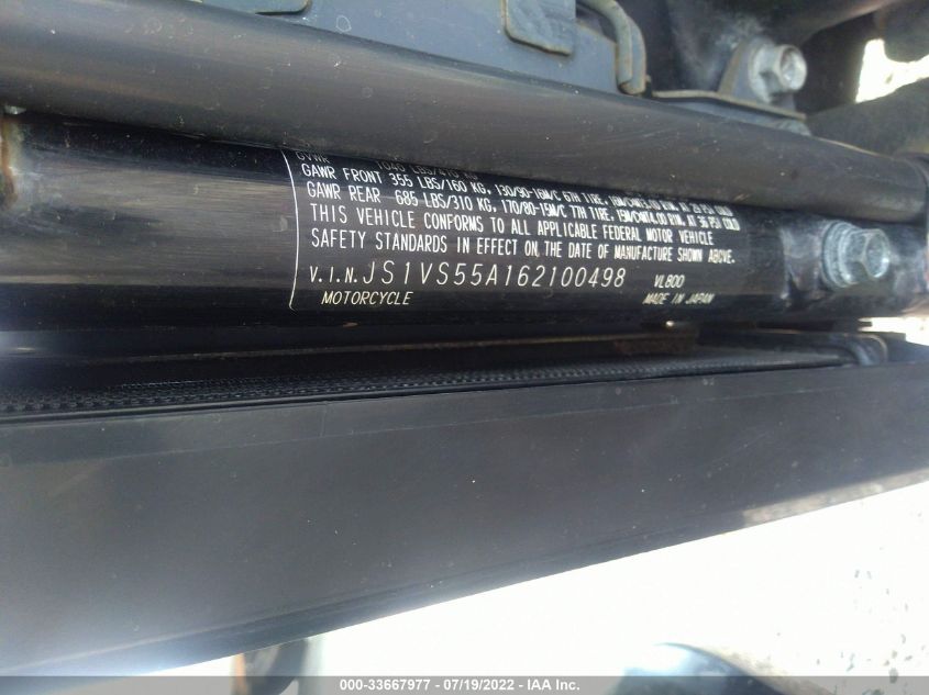 2006 SUZUKI C50 JS1VS55A162100498