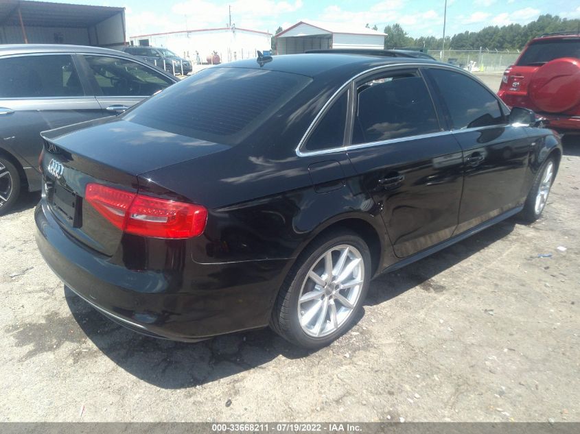 2014 AUDI A4 PREMIUM PLUS WAUEFAFL8EN039910