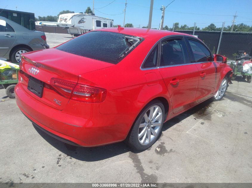 2013 AUDI A4 PREMIUM PLUS WAUFFAFL0DN044425