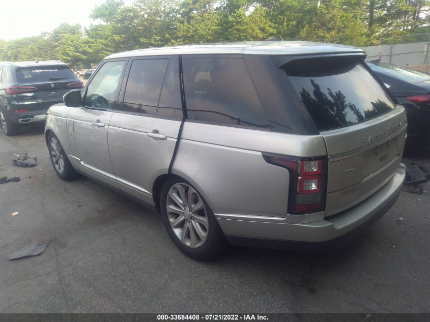 2015 LAND ROVER RANGE ROVER HSE SALGS2VFXFA242632
