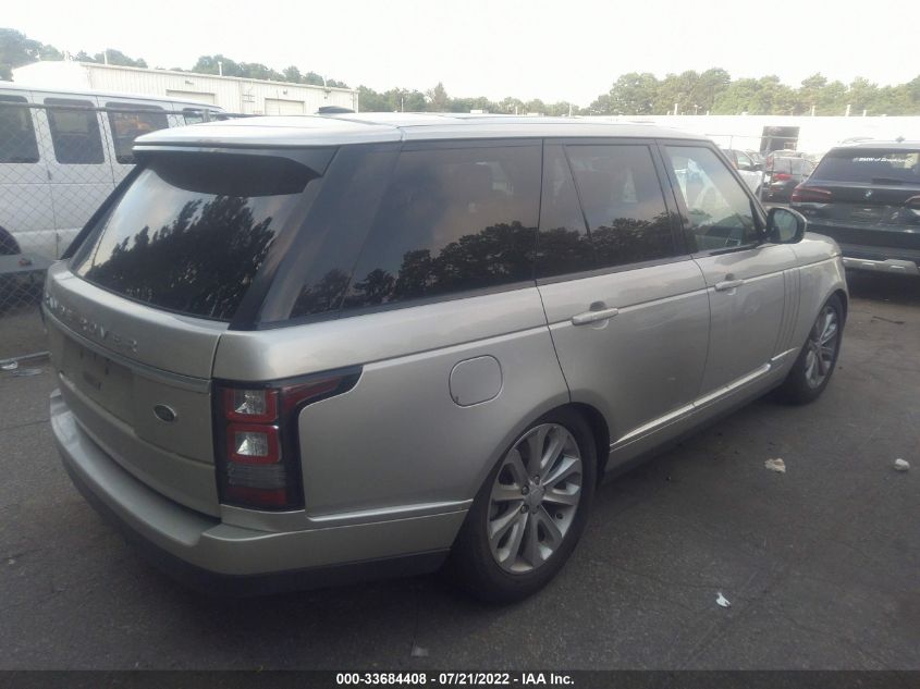 2015 LAND ROVER RANGE ROVER HSE SALGS2VFXFA242632