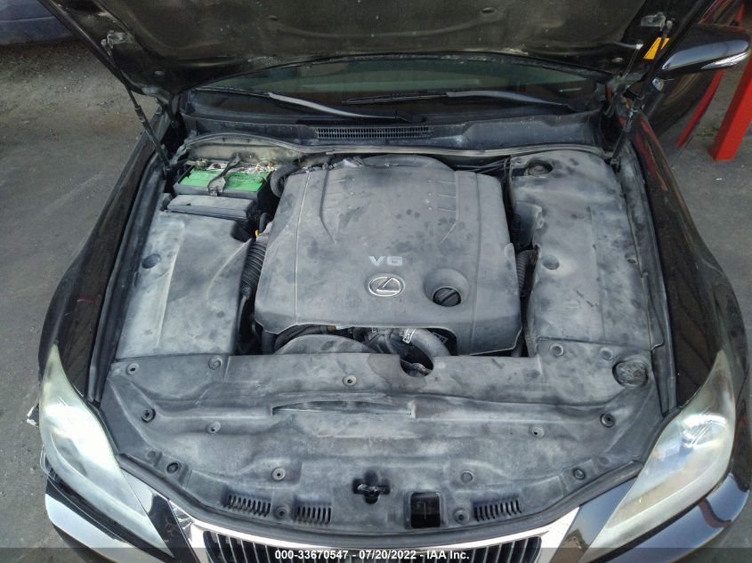 2013 LEXUS IS 250 JTHCF5C29D5062154