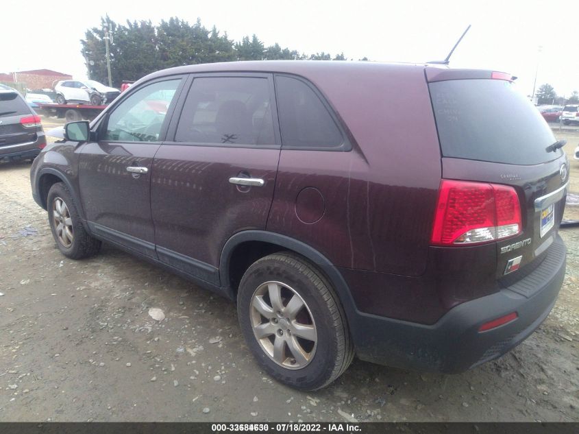 2013 KIA SORENTO LX 5XYKT3A1XDG376133