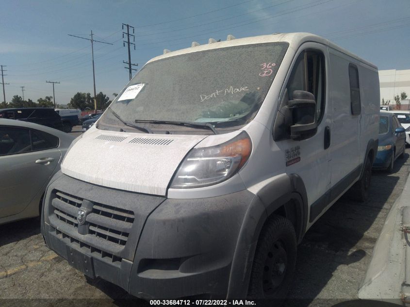 2017 RAM PROMASTER CARGO VAN 3C6TRVAG7HE547966