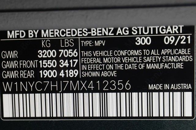 2021 MERCEDES-BENZ G 63 AMG W1NYC7HJ7MX412356