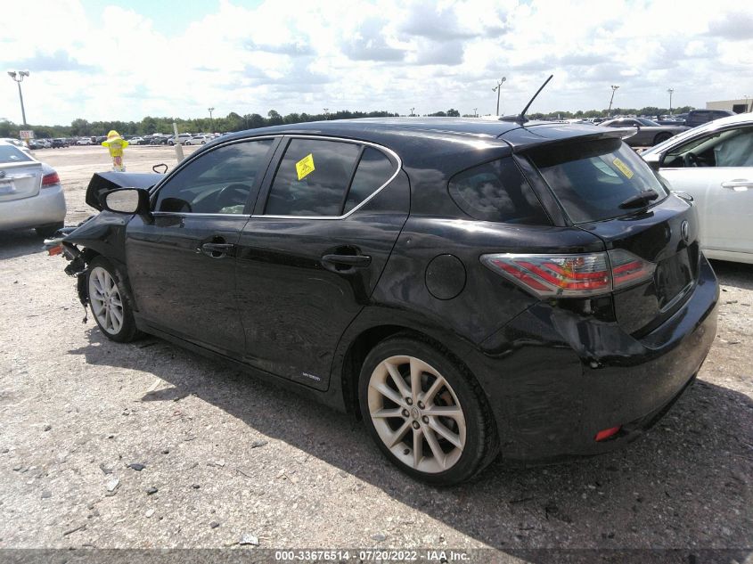 2013 LEXUS CT 200H HYBRID JTHKD5BH6D2169350