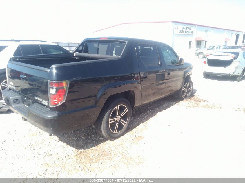 2013 HONDA RIDGELINE SPORT 5FPYK1F73DB015730