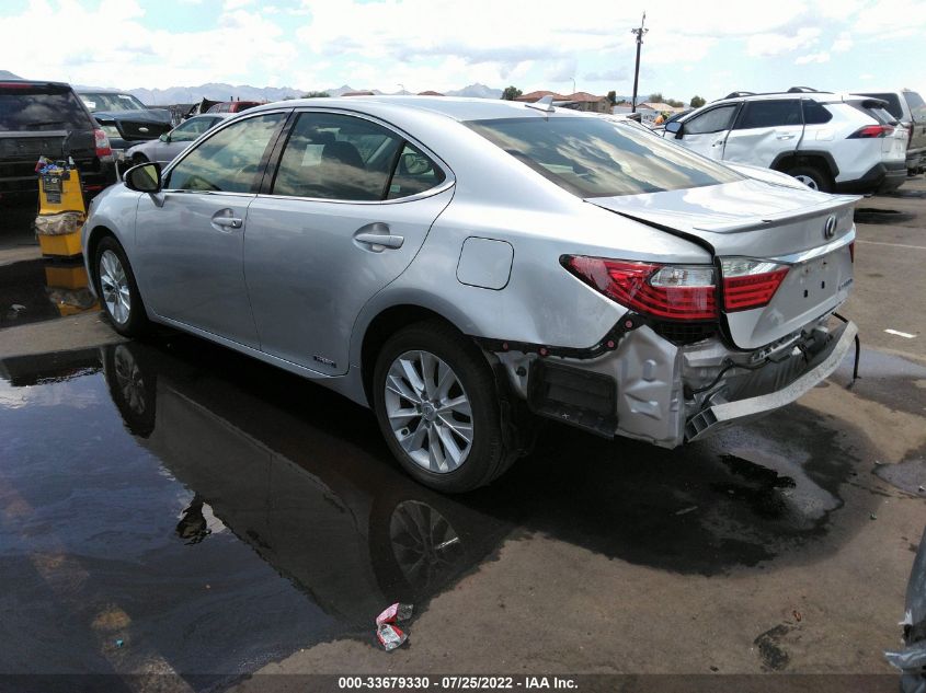 2013 LEXUS ES 300H HYBRID JTHBW1GG0D2030978