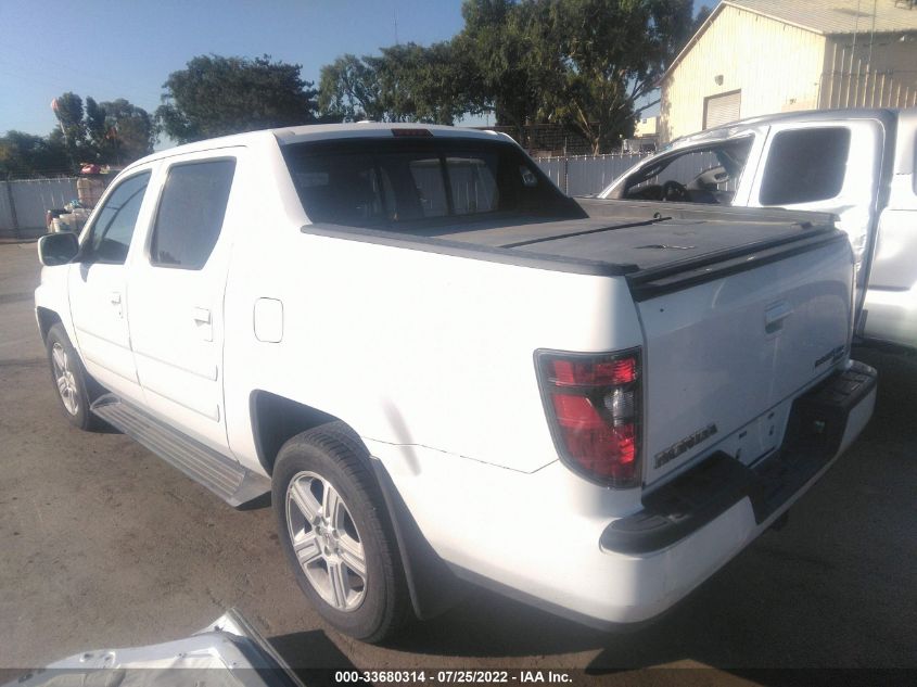 2013 HONDA RIDGELINE RTL 5FPYK1F55DB014903