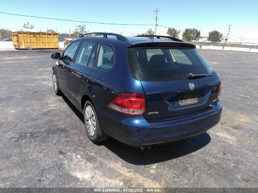 2013 VOLKSWAGEN JETTA SPORTWAGEN S 3VWPP7AJ0DM621281
