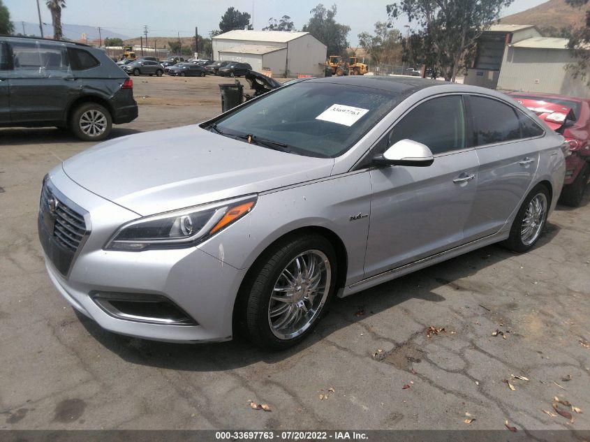 2017 HYUNDAI SONATA HYBRID LIMITED KMHE34L35HA076017