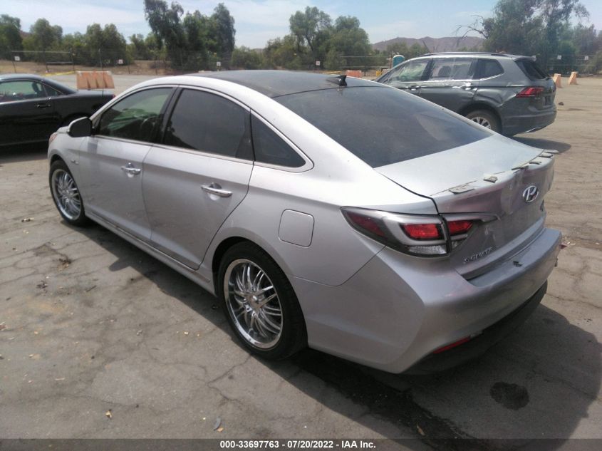 2017 HYUNDAI SONATA HYBRID LIMITED KMHE34L35HA076017