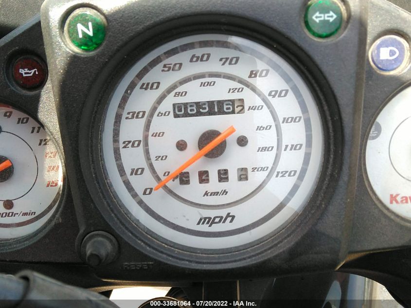 2012 KAWASAKI EX250 J JKAEXMJ13CDAB0771
