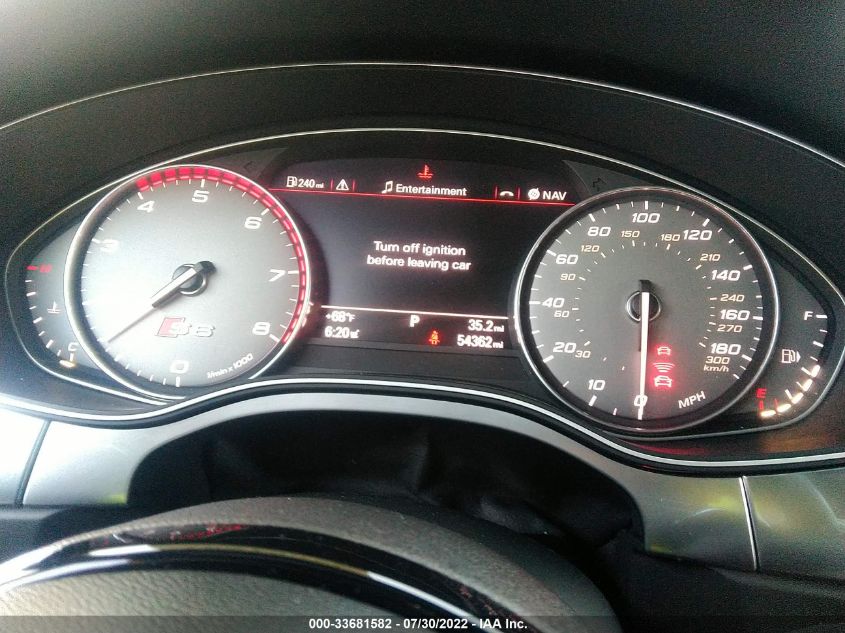 2014 AUDI S6 PRESTIGE WAUF2AFC3EN019029
