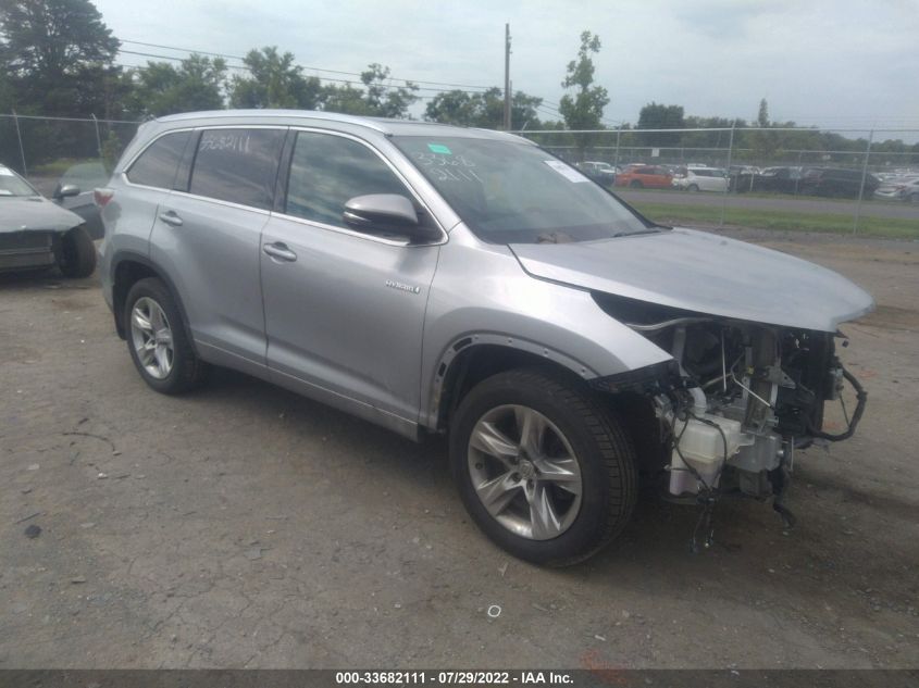 2015 TOYOTA HIGHLANDER HYBRID LIMITED - 5TDDCRFH9FS007352