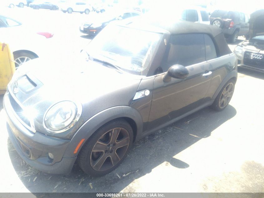 2013 MINI COOPER CONVERTIBLE S WMWZP3C58DT705352