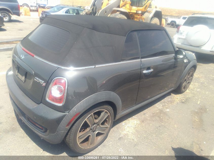 2013 MINI COOPER CONVERTIBLE S WMWZP3C58DT705352