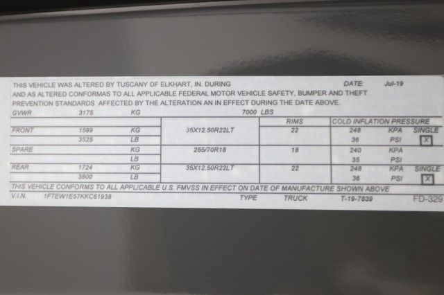 2019 FORD F150 SUPERCREW 1FTEW1E57KKC61938