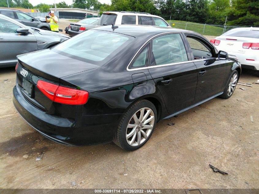 2014 AUDI A4 PREMIUM WAUBFAFL6EN003524