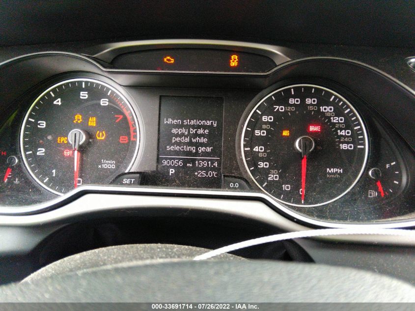 2014 AUDI A4 PREMIUM WAUBFAFL6EN003524