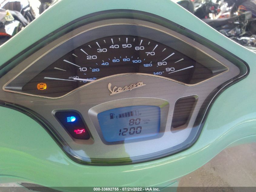 2022 VESPA PRIMAVERA ZAPM818GXN5906943