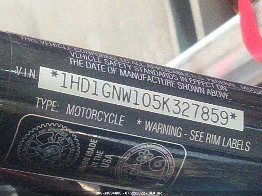 2005 HARLEY-DAVIDSON FXDLI 1HD1GNW105K327859