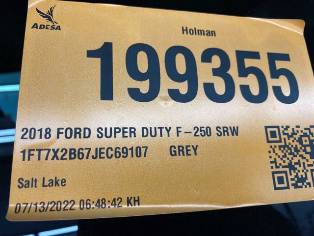 2018 FORD F250 XL/XLT/LARIAT 1FT7X2B67JEC69107