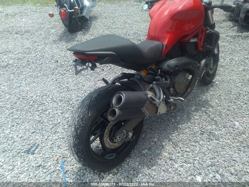 2015 DUCATI MONSTER 821 ZDM1RBTS7FB015146