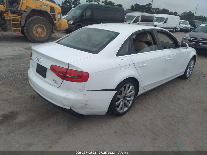 2013 AUDI A4 PREMIUM PLUS WAUFFAFL1DN016892