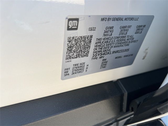 2022 CADILLAC ESCALADE SPORT PLATINUM 1GYS4GKL9NR231005