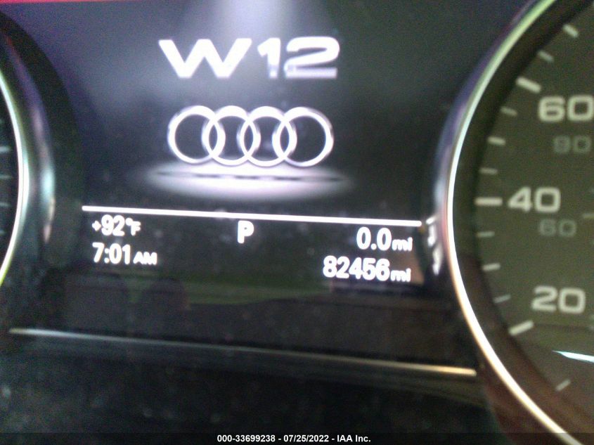 2013 AUDI A8 L 6.3L WAUR4AFD6DN004135