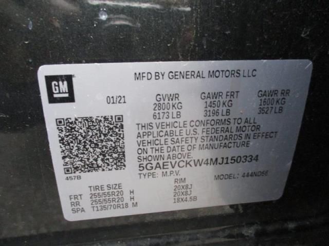 2021 BUICK ENCLAVE AVENIR 5GAEVCKW4MJ150334