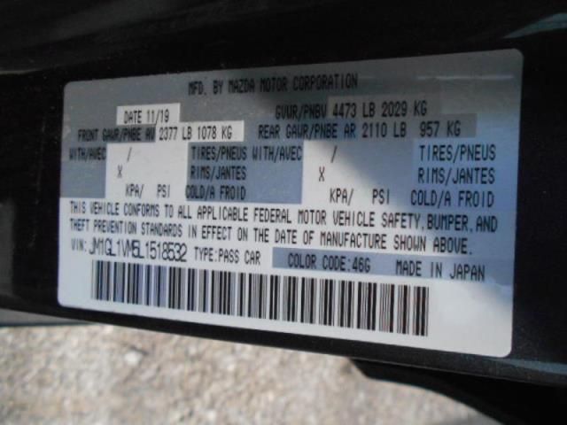 2020 MAZDA 6 TOURING JM1GL1VM5L1518532