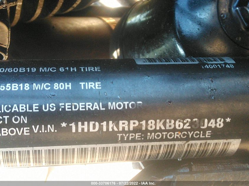 2019 HARLEY-DAVIDSON FLHXS 1HD1KRP18KB623048
