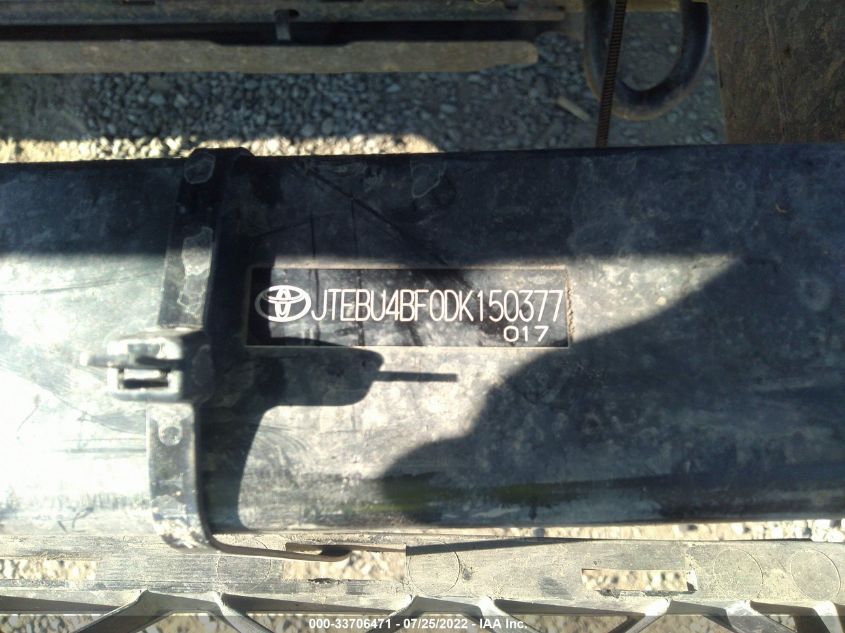 2013 TOYOTA FJ CRUISER JTEBU4BF0DK150377