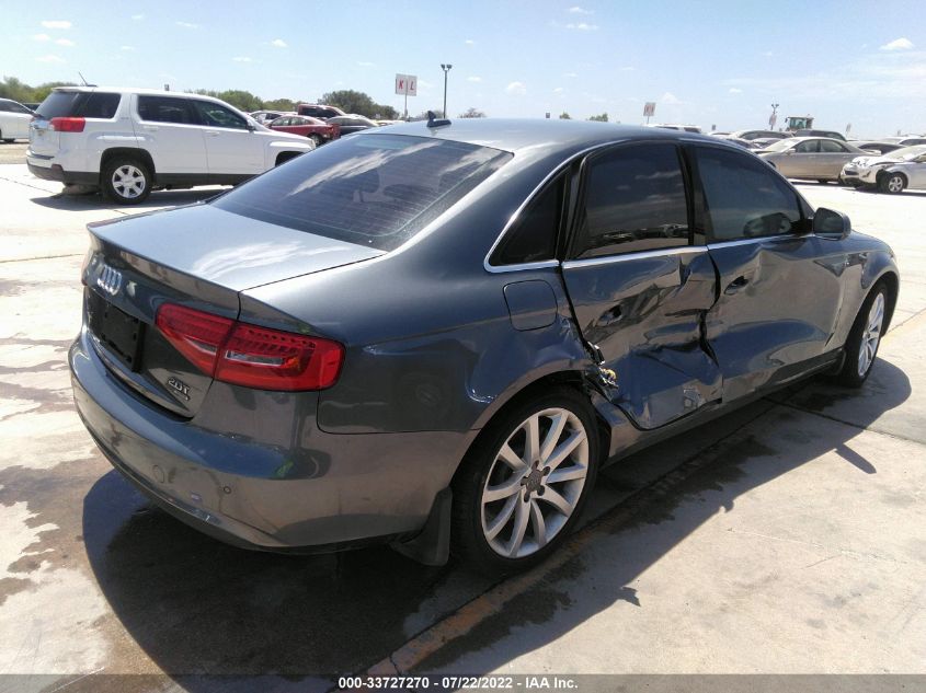 2013 AUDI A4 PREMIUM PLUS WAUFFAFL5DN049149