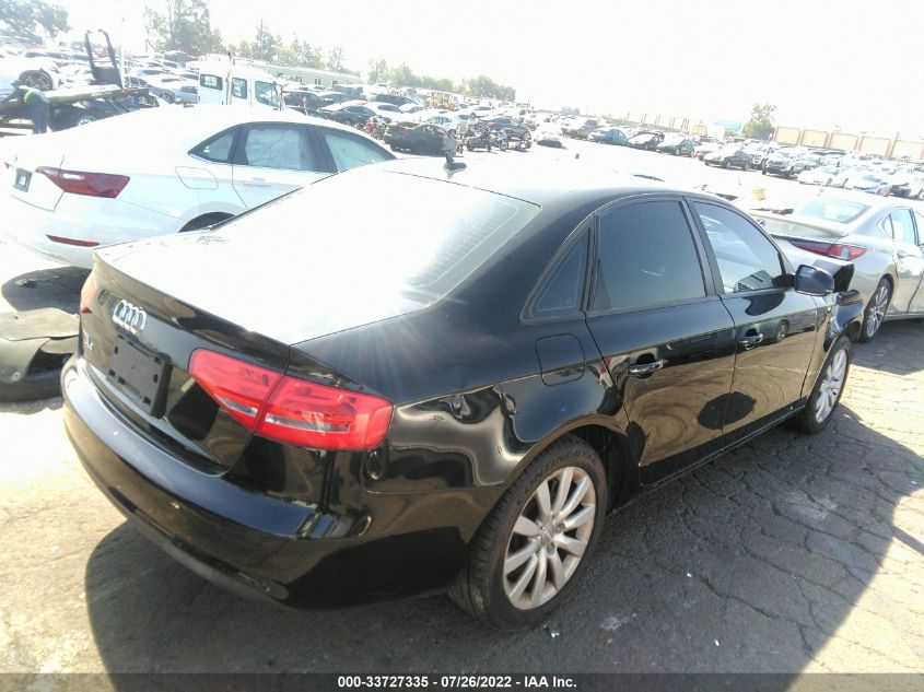 2014 AUDI A4 PREMIUM WAUAFAFL6EA010394