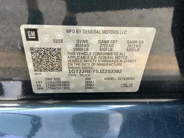 2018 GMC SIERRA 2500HD 1GT22REY5JZ253382