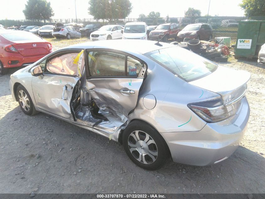 2014 HONDA CIVIC HYBRID 19XFB4F28EE001741