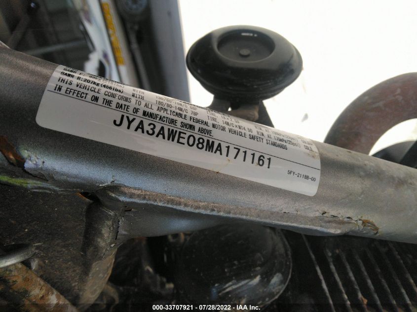 2021 YAMAHA TW200 JYA3AWE08MA171161