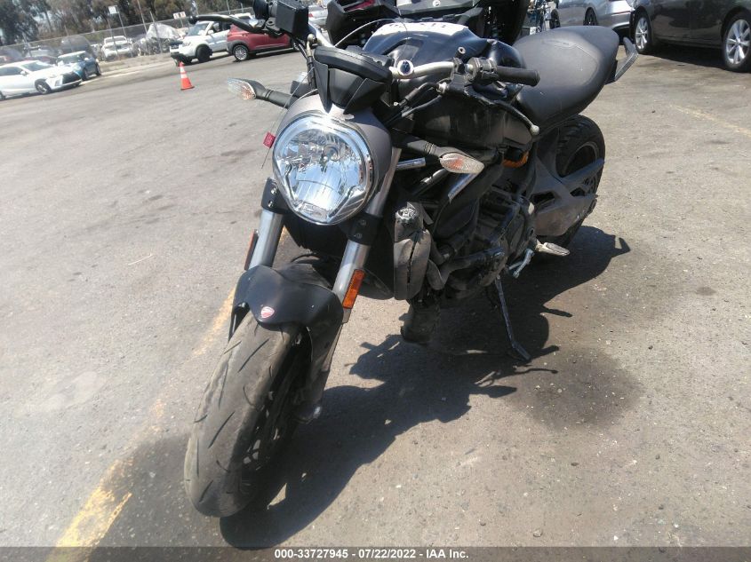 2015 DUCATI MONSTER 821 ZDM1RBTS7FB007631