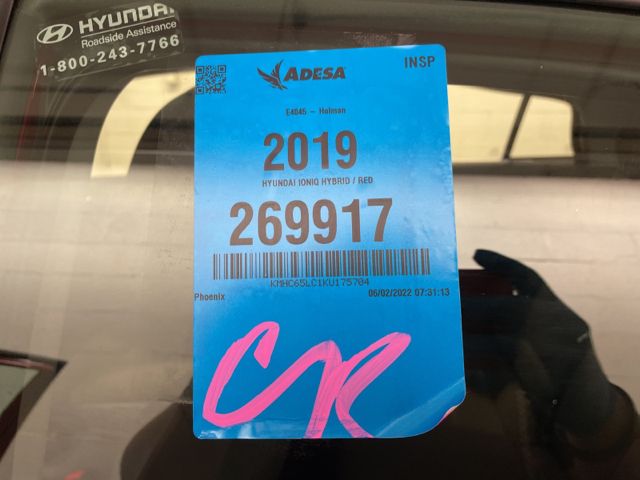 2019 HYUNDAI IONIQ BLUE KMHC65LC1KU175704