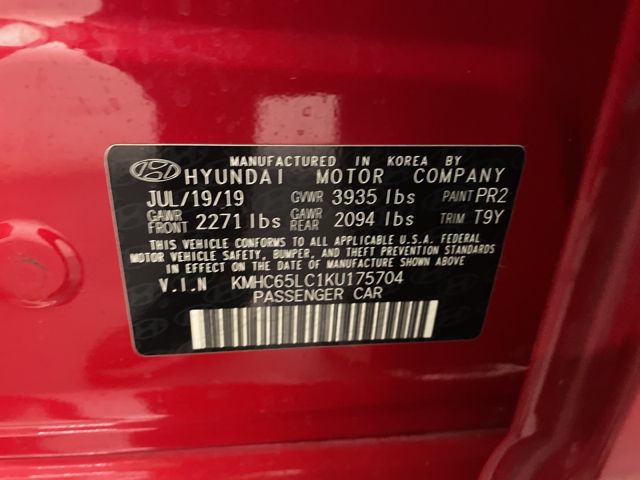 2019 HYUNDAI IONIQ BLUE KMHC65LC1KU175704