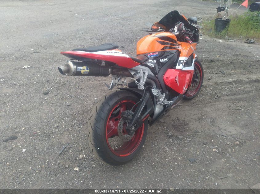 2009 HONDA CBR600 RR JH2PC400X9K205136