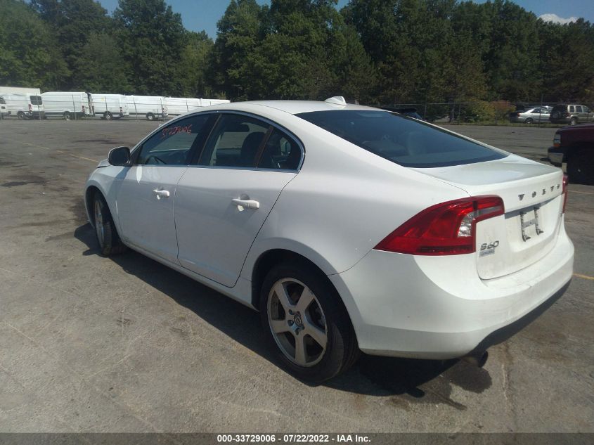 2013 VOLVO S60 T5 YV1612FS9D2190509